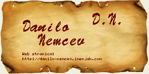 Danilo Nemčev vizit kartica
